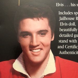 Elvis Presley Posable Doll with Certificate of Authenticity 12” NWT